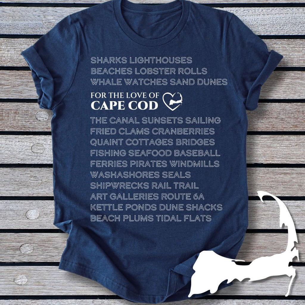 Cape Cod in Words Unisex t-shirt