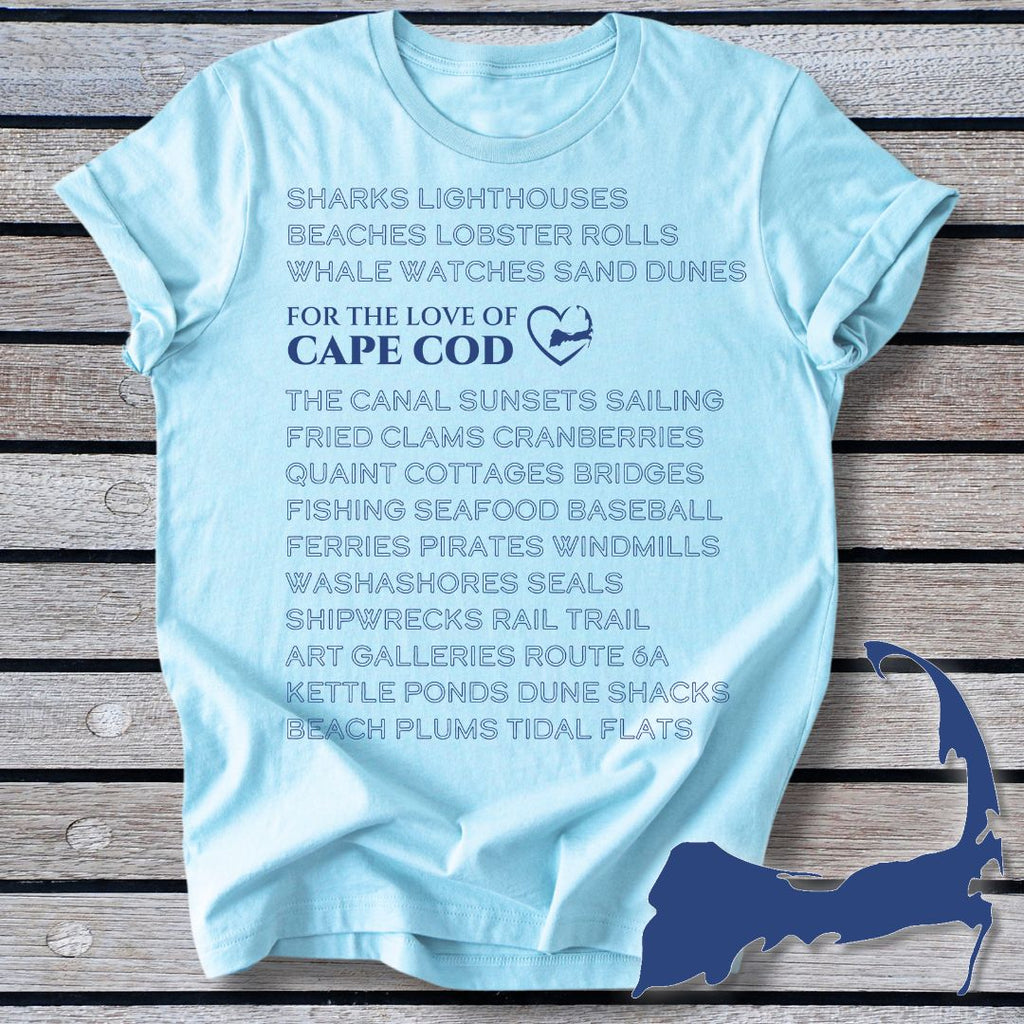 Cape Cod in Words Unisex t-shirt