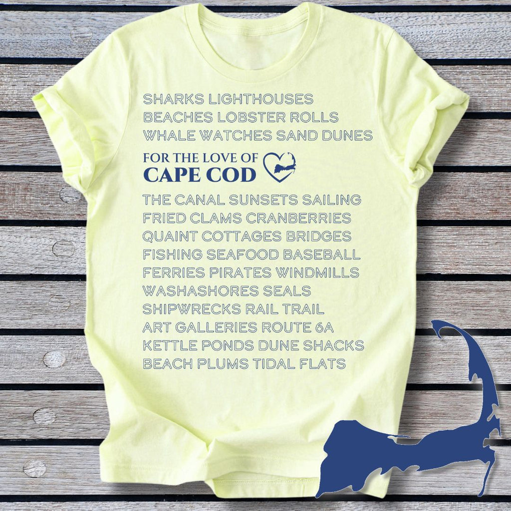 Cape Cod in Words Unisex t-shirt