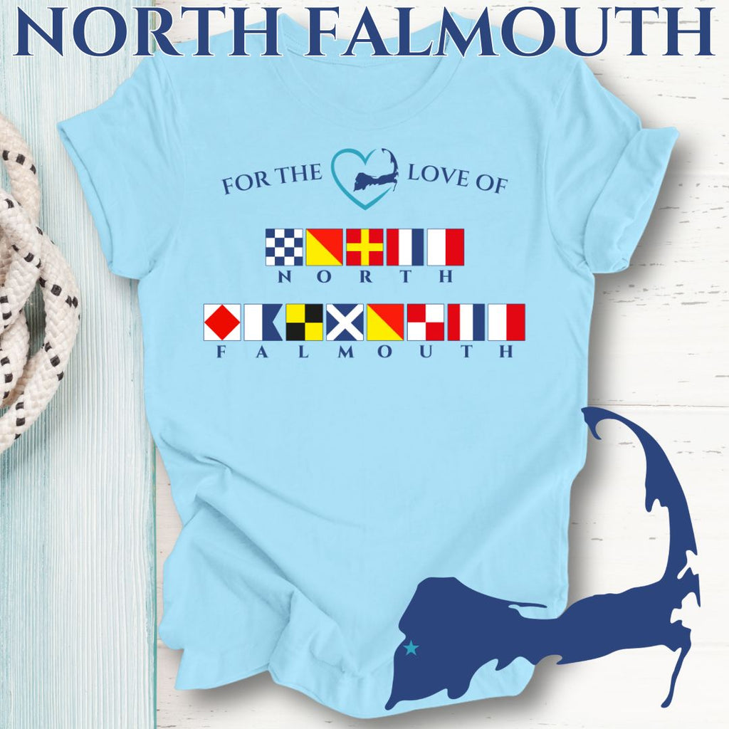 NORTH FALMOUTH - Nautical Flag Unisex T-Shirt