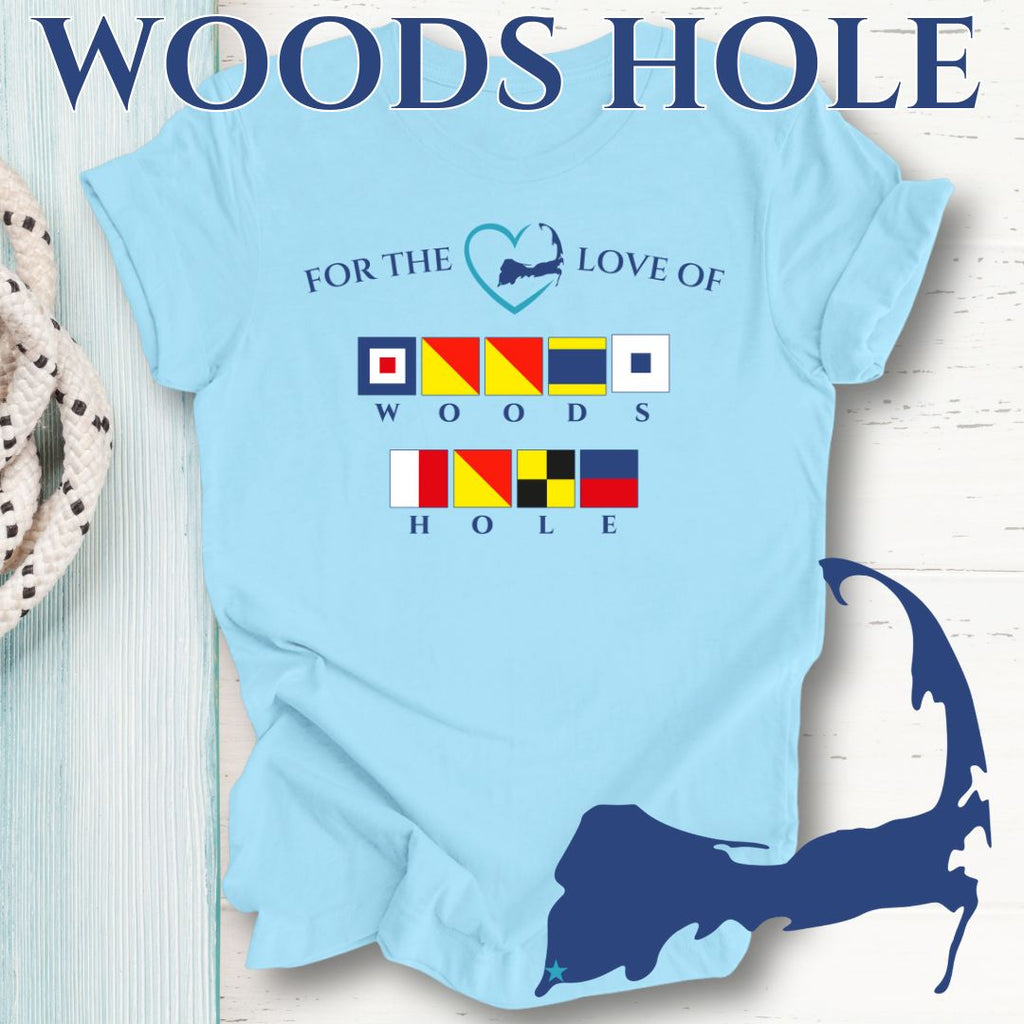 WOODS HOLE - Nautical Flag Unisex T-Shirt