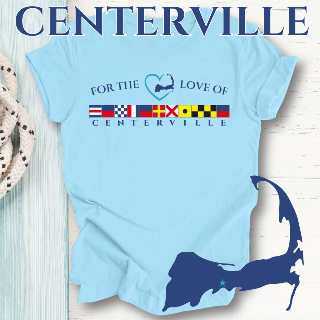 CENTERVILLE - Nautical Flag Unisex T-Shirt