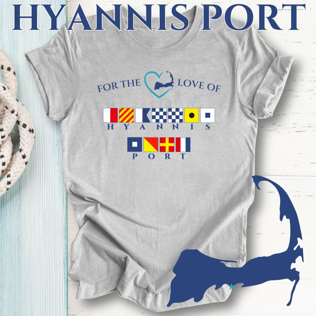 HYANNIS PORT - Nautical Flag Unisex T-Shirt