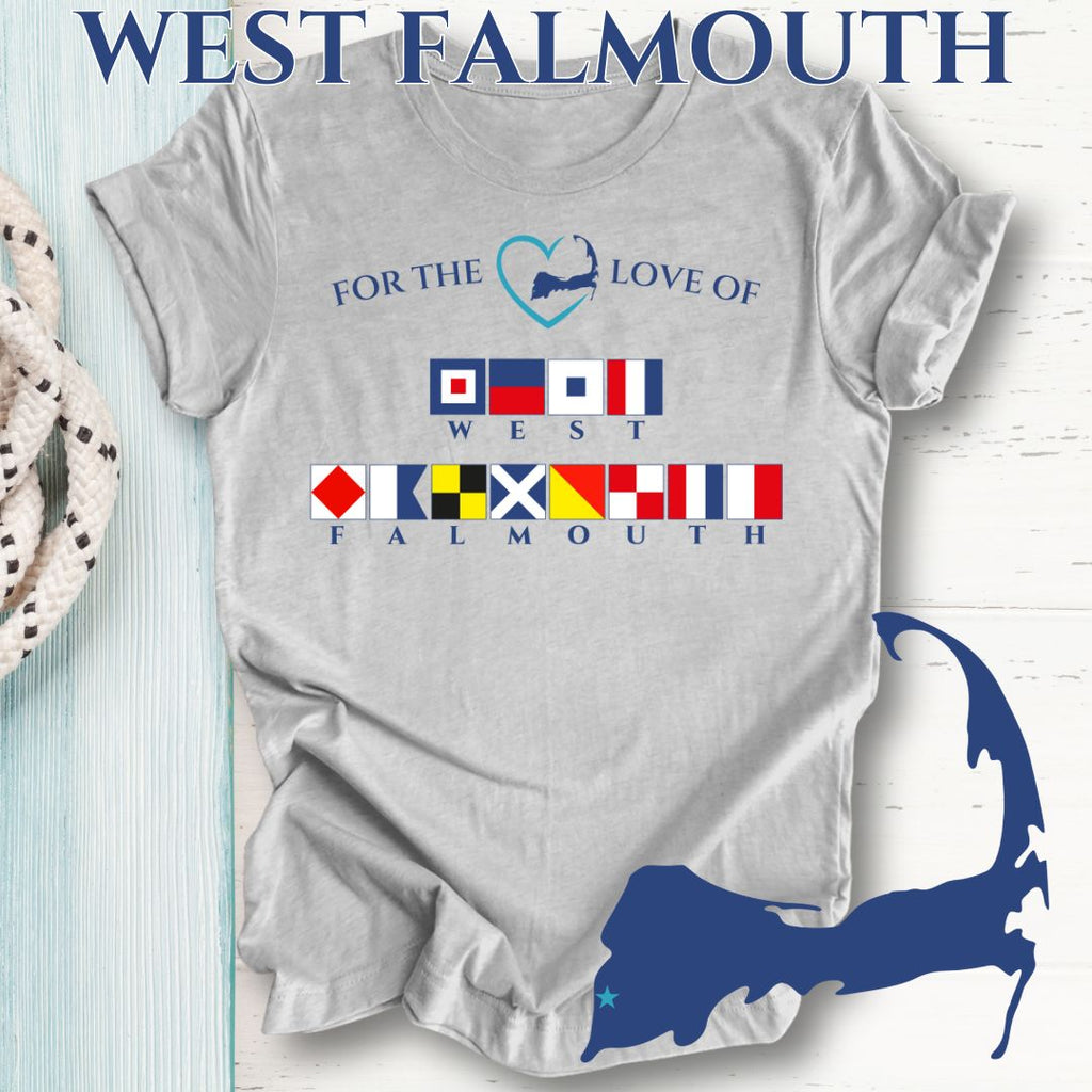 WEST FALMOUTH - Nautical Flag Unisex T-Shirt