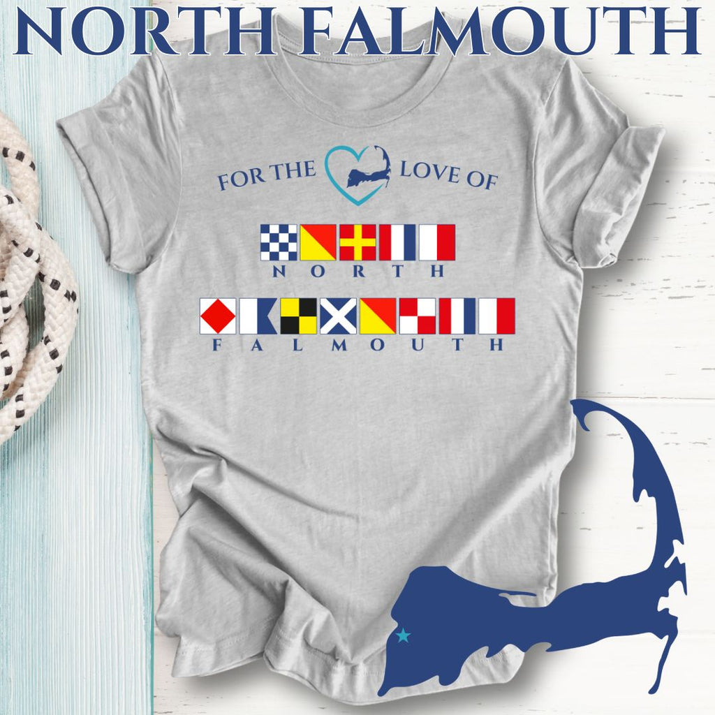 NORTH FALMOUTH - Nautical Flag Unisex T-Shirt