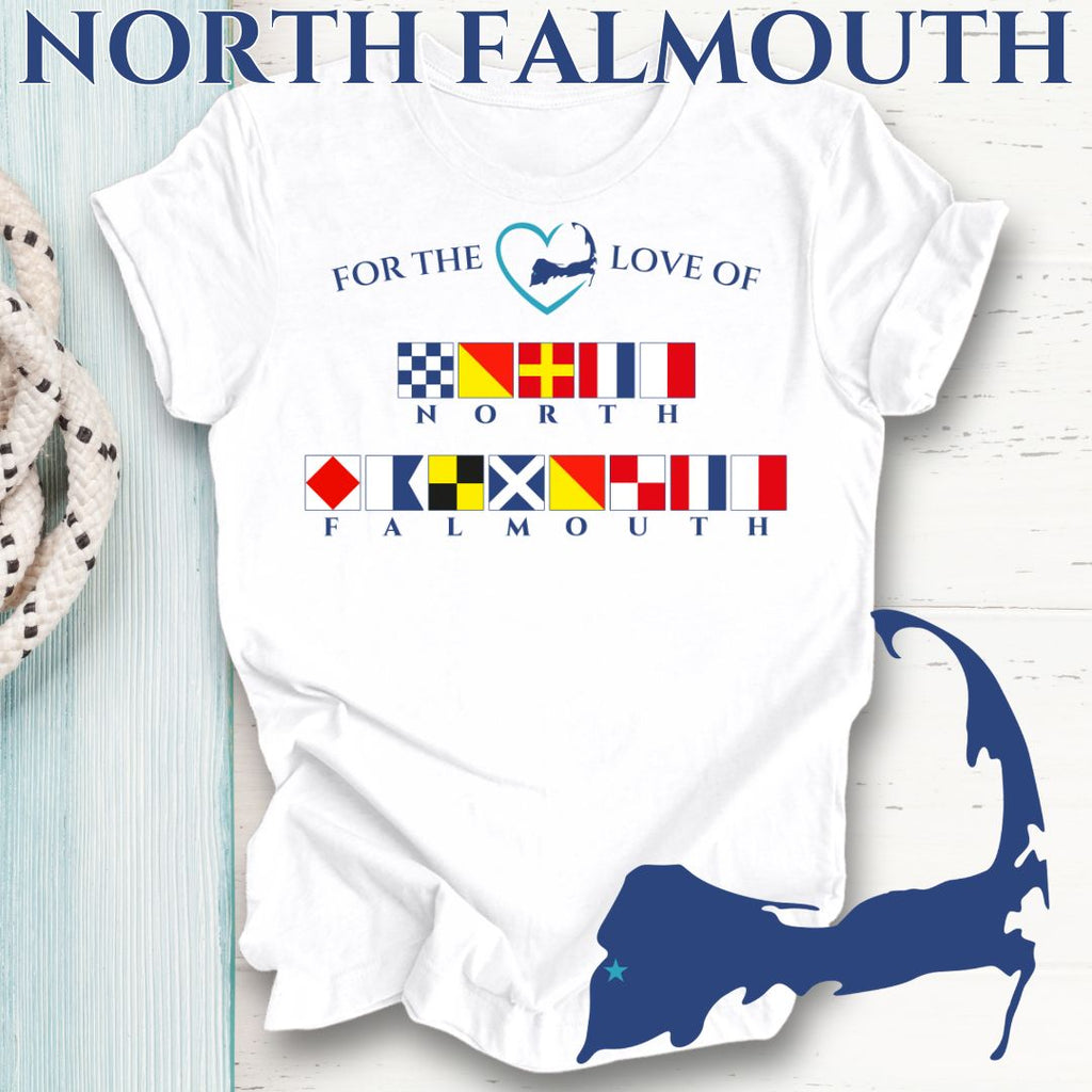 NORTH FALMOUTH - Nautical Flag Unisex T-Shirt