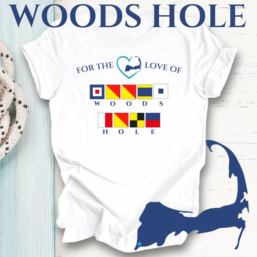 WOODS HOLE - Nautical Flag Unisex T-Shirt