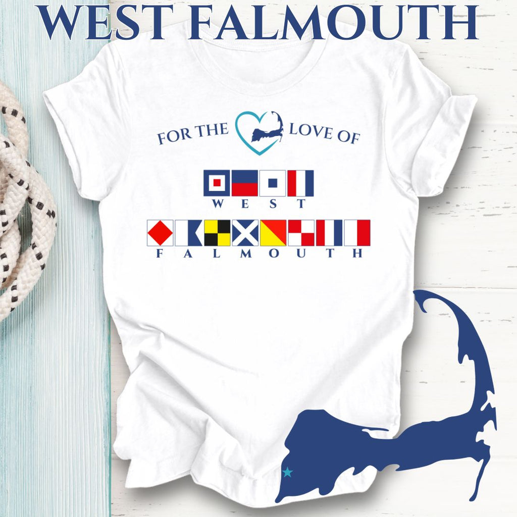 WEST FALMOUTH - Nautical Flag Unisex T-Shirt