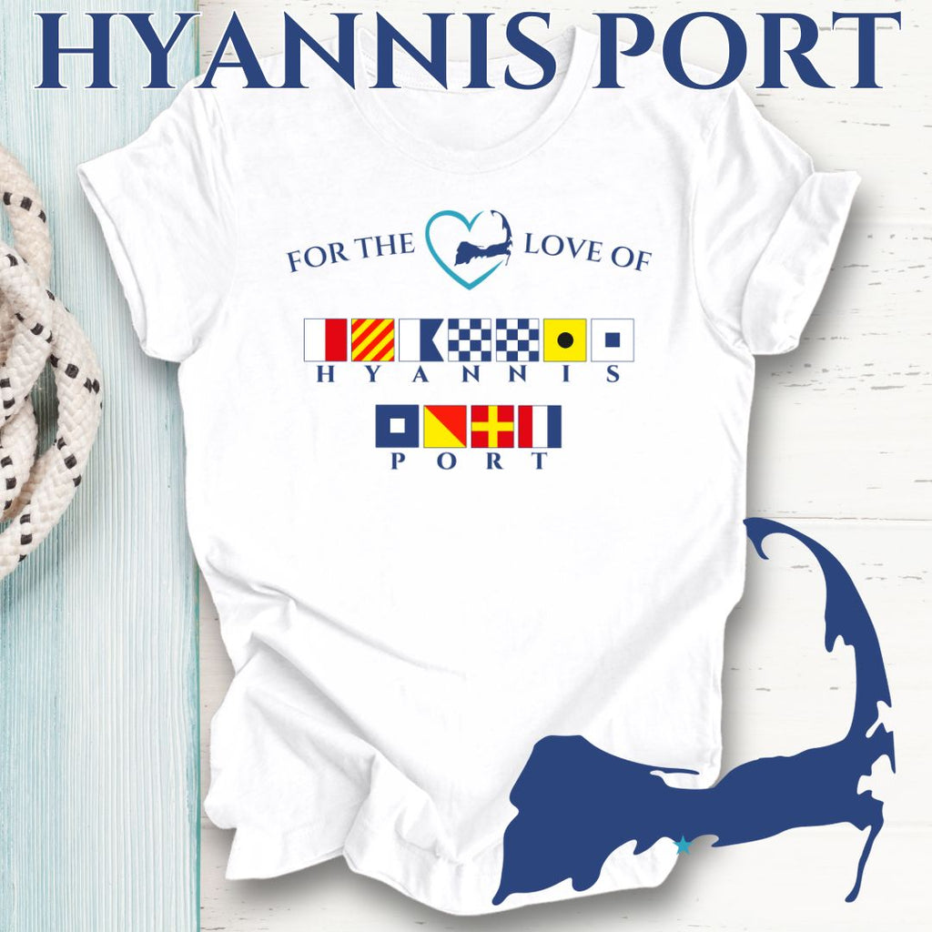 HYANNIS PORT - Nautical Flag Unisex T-Shirt