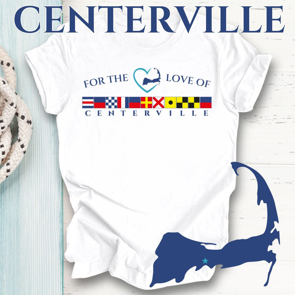 CENTERVILLE - Nautical Flag Unisex T-Shirt