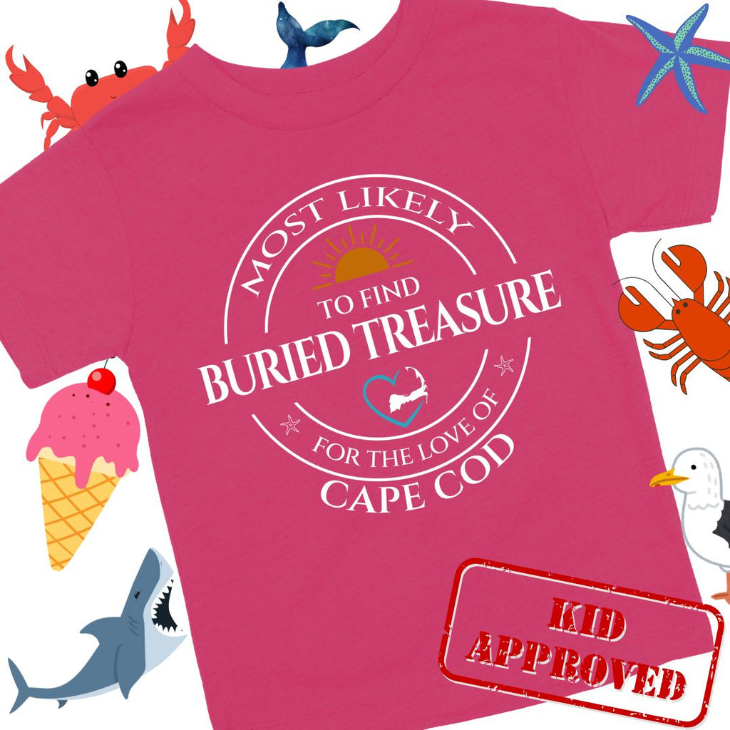 Youth MOST LIKELY to find BURIED TREASURE Short Sleeve T-Shirt