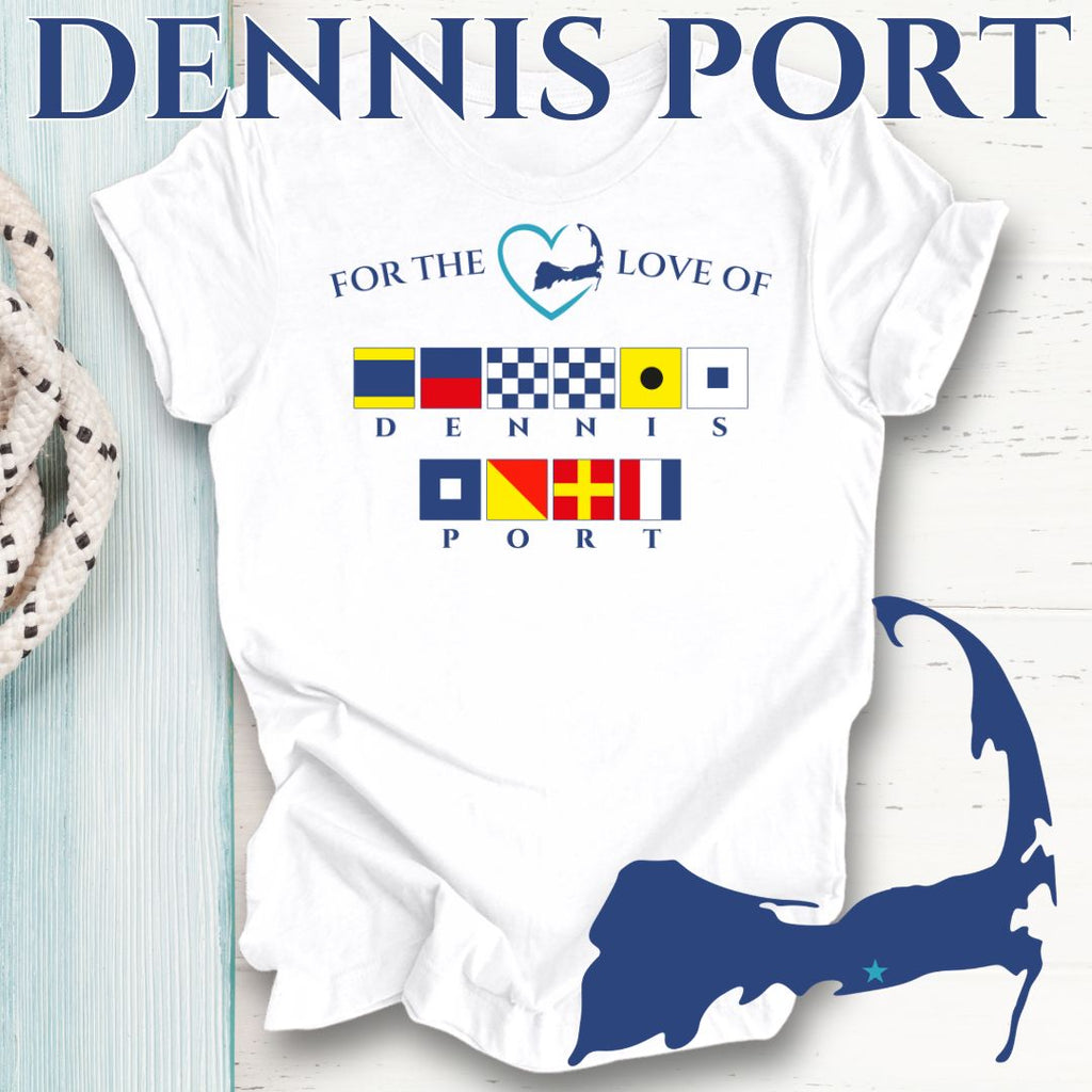 DENNIS PORT - Nautical Flag Unisex T-Shirt