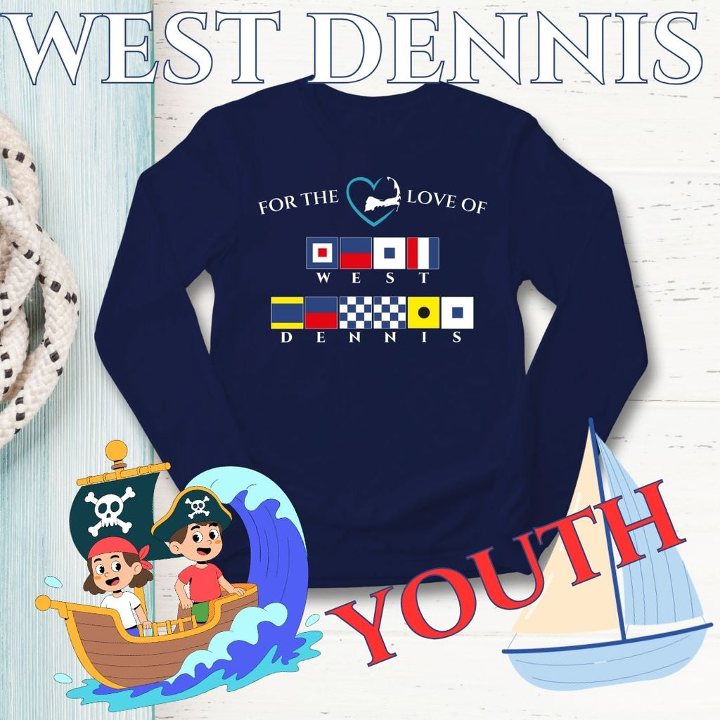 YOUTH - WEST DENNIS nautical long sleeve tee