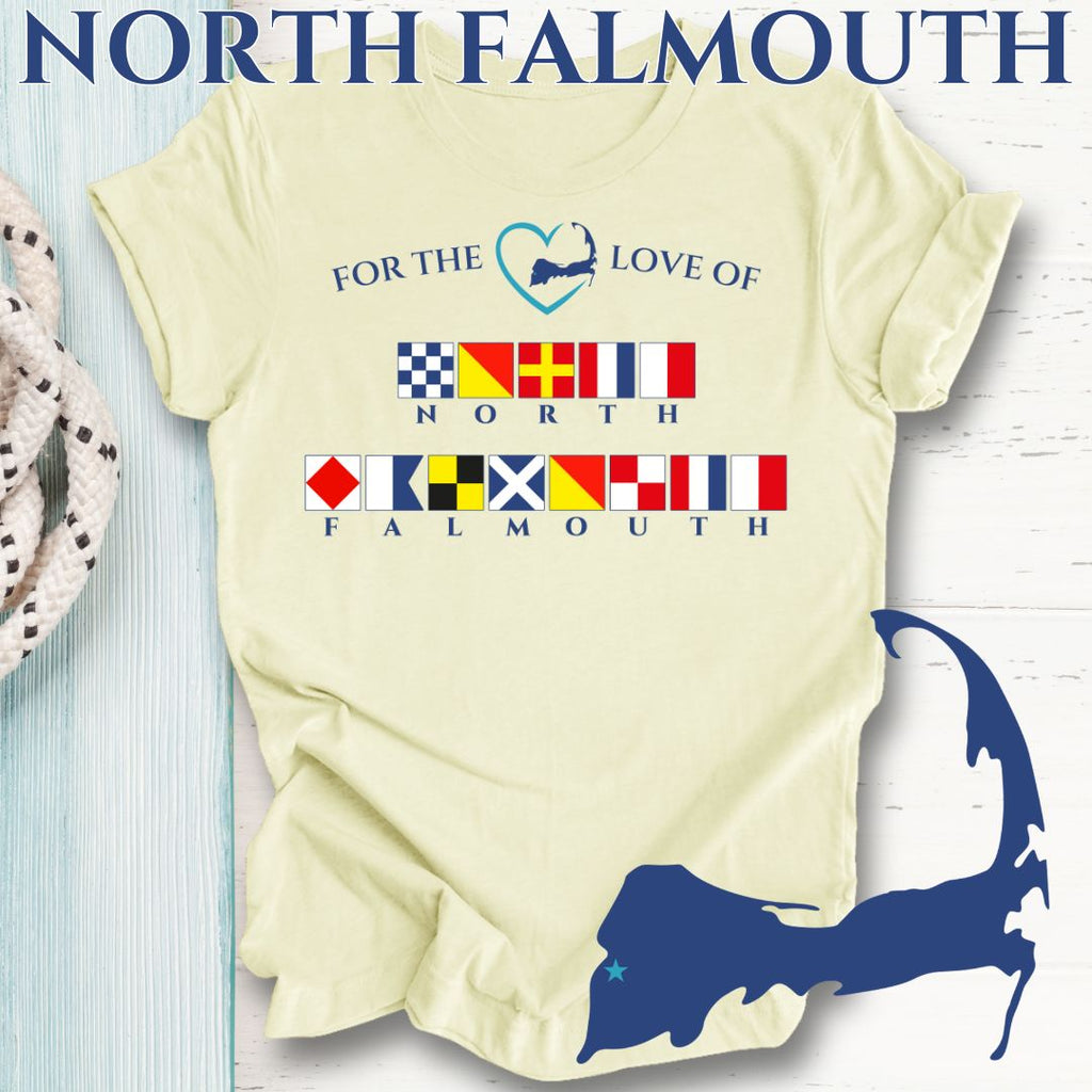 NORTH FALMOUTH - Nautical Flag Unisex T-Shirt