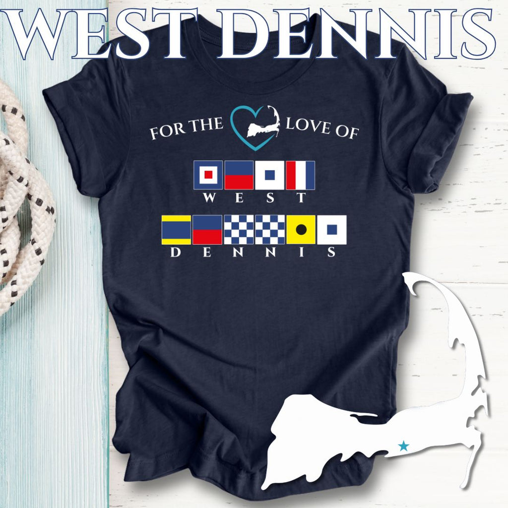 WEST DENNIS - Nautical Flag Unisex t-shirt