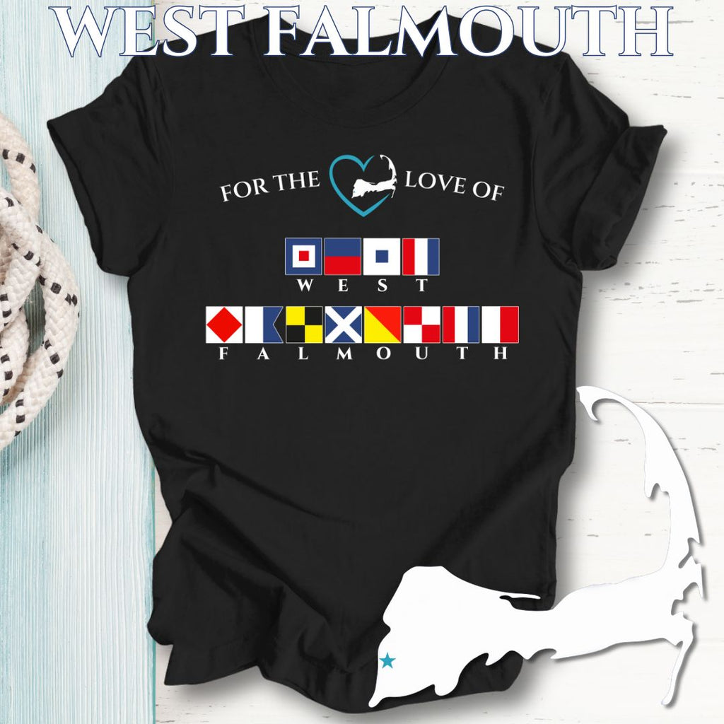 WEST FALMOUTH - Nautical Flag Unisex T-Shirt
