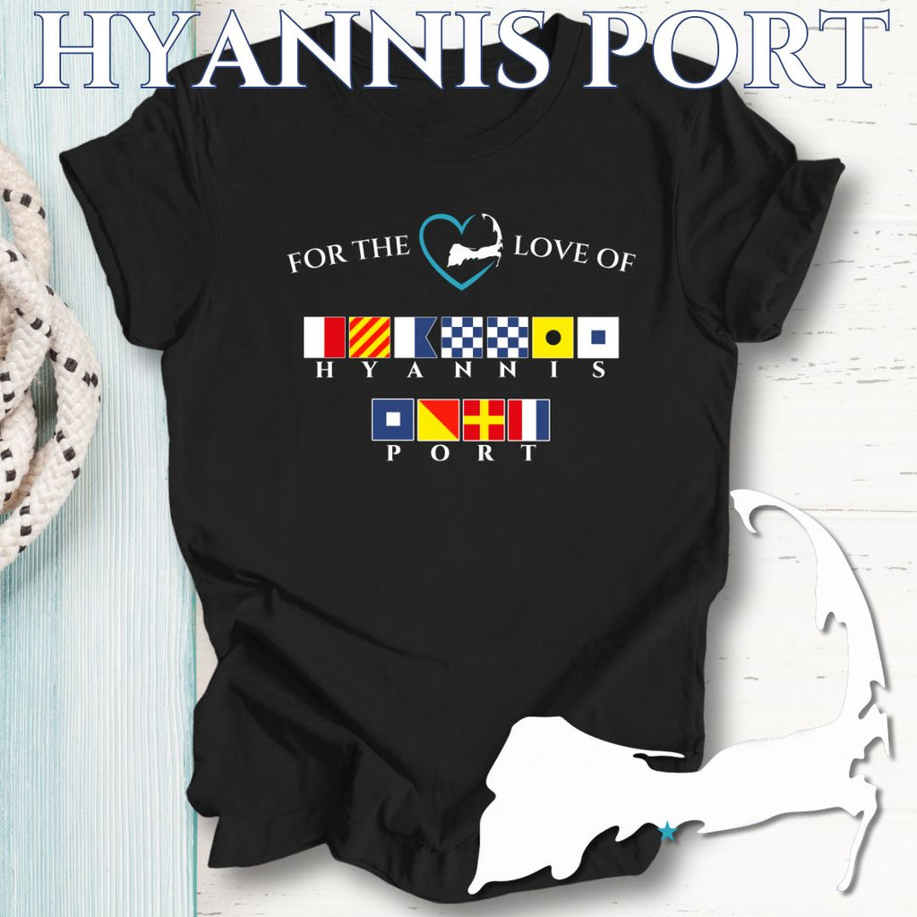 HYANNIS PORT - Nautical Flag Unisex T-Shirt