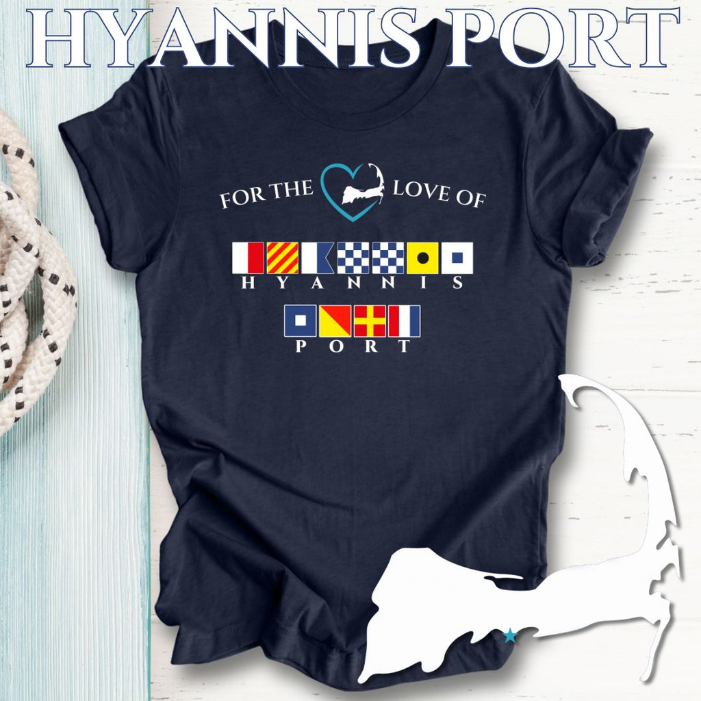 HYANNIS PORT - Nautical Flag Unisex T-Shirt