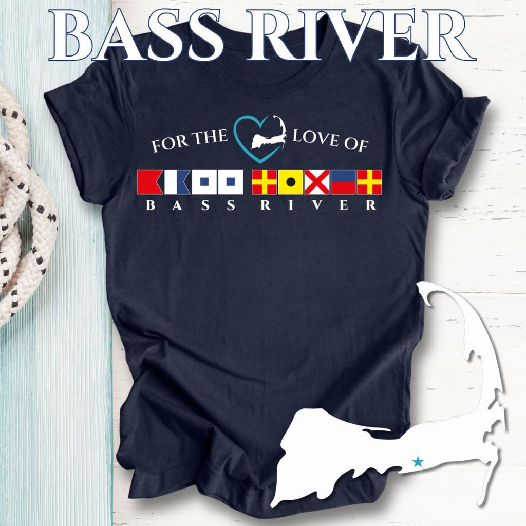 BASS RIVER - Nautical Flag Unisex T-Shirt