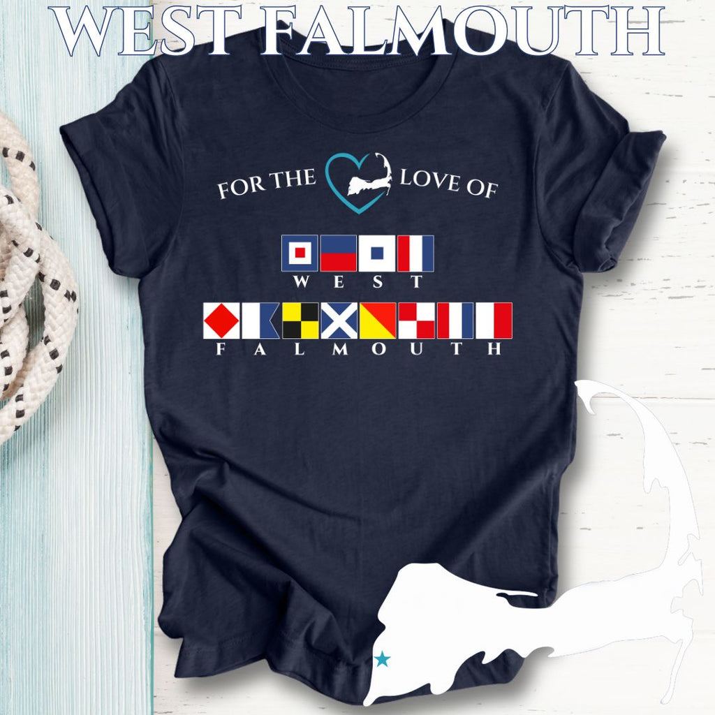 WEST FALMOUTH - Nautical Flag Unisex T-Shirt