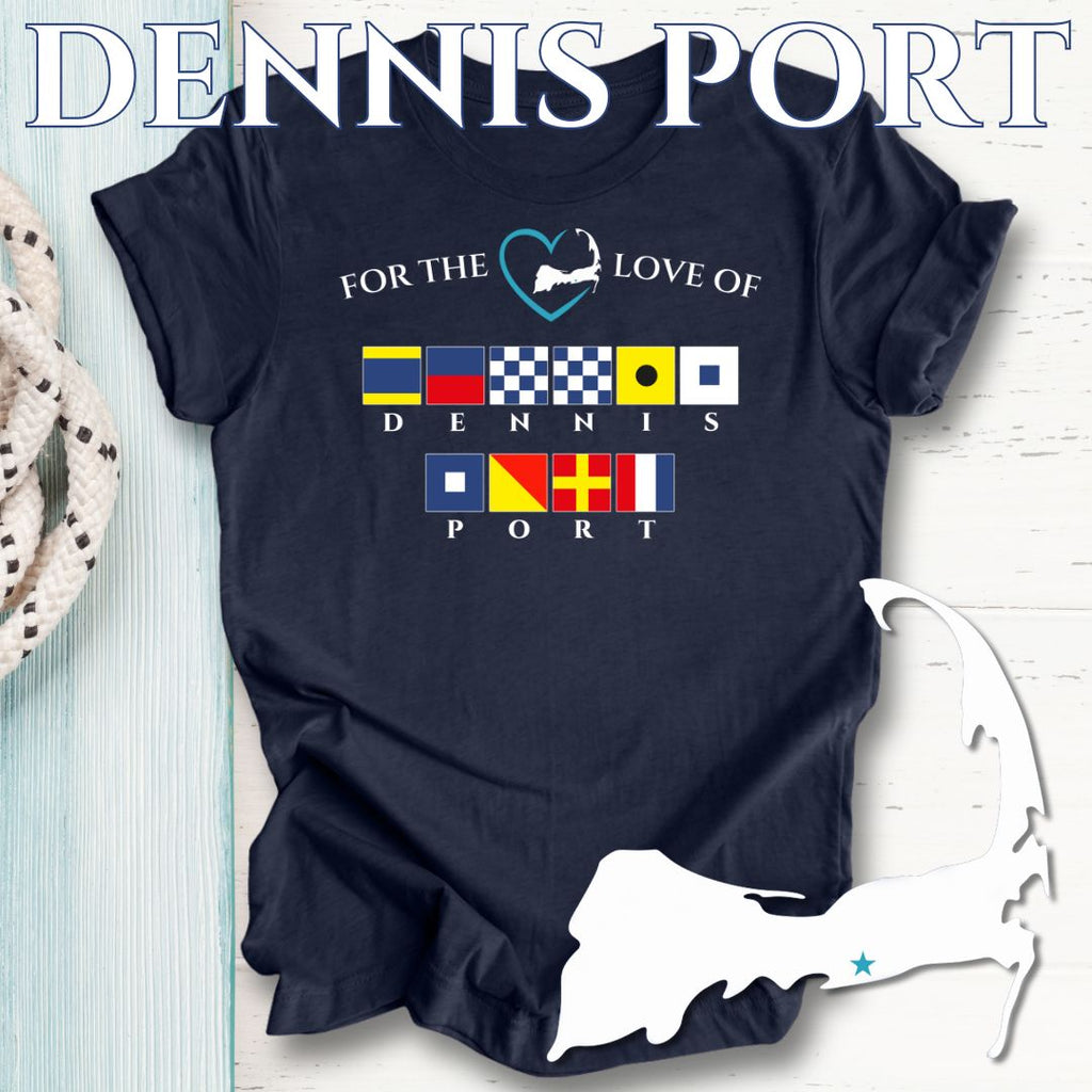 DENNIS PORT - Nautical Flag Unisex T-Shirt