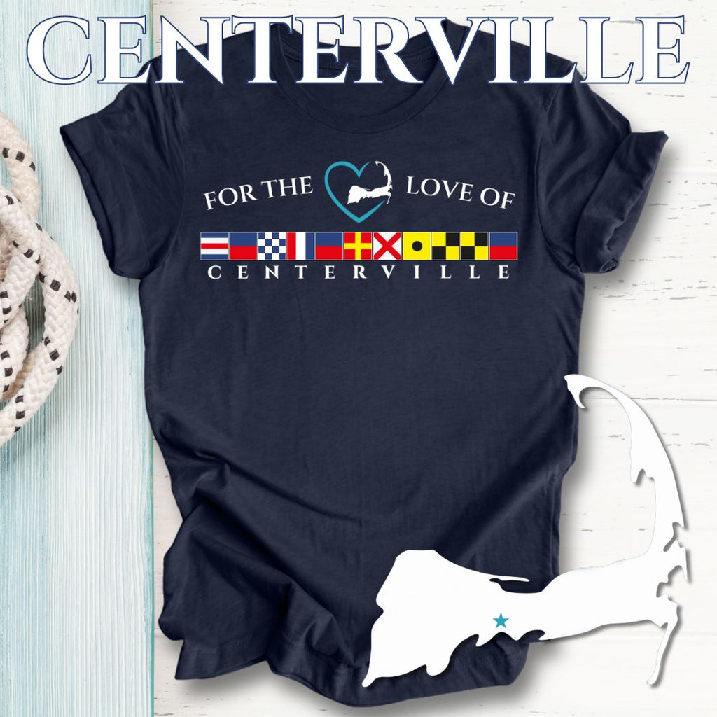 CENTERVILLE - Nautical Flag Unisex T-Shirt