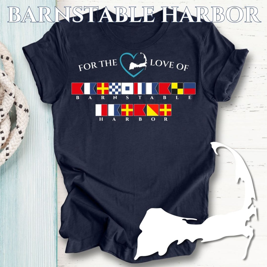 BARNSTABLE HARBOR - Nautical Flag Unisex T-Shirt