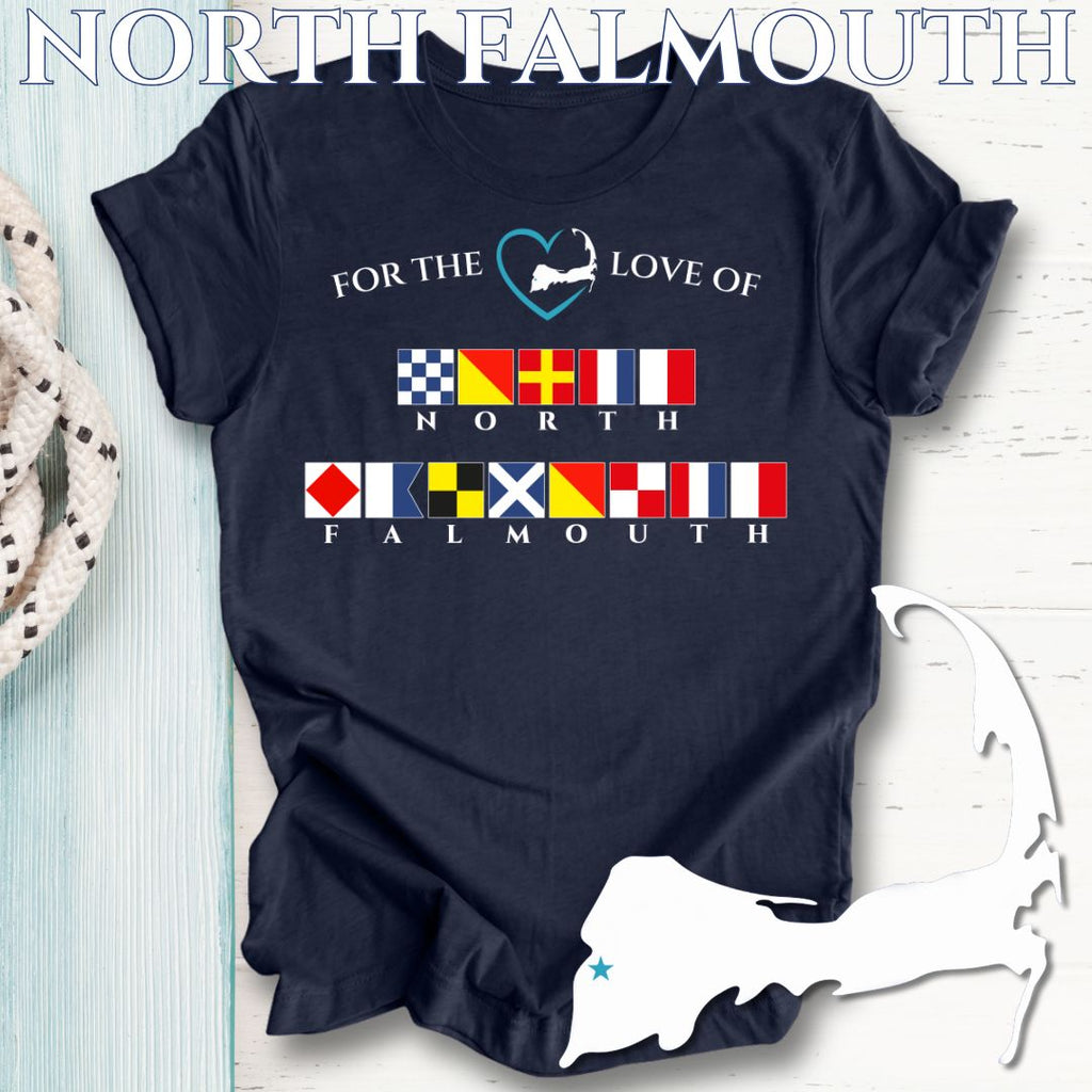NORTH FALMOUTH - Nautical Flag Unisex T-Shirt