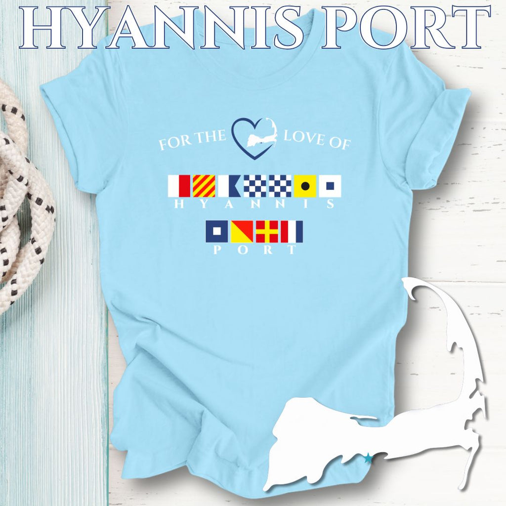 HYANNIS PORT - Nautical Flag Unisex T-Shirt