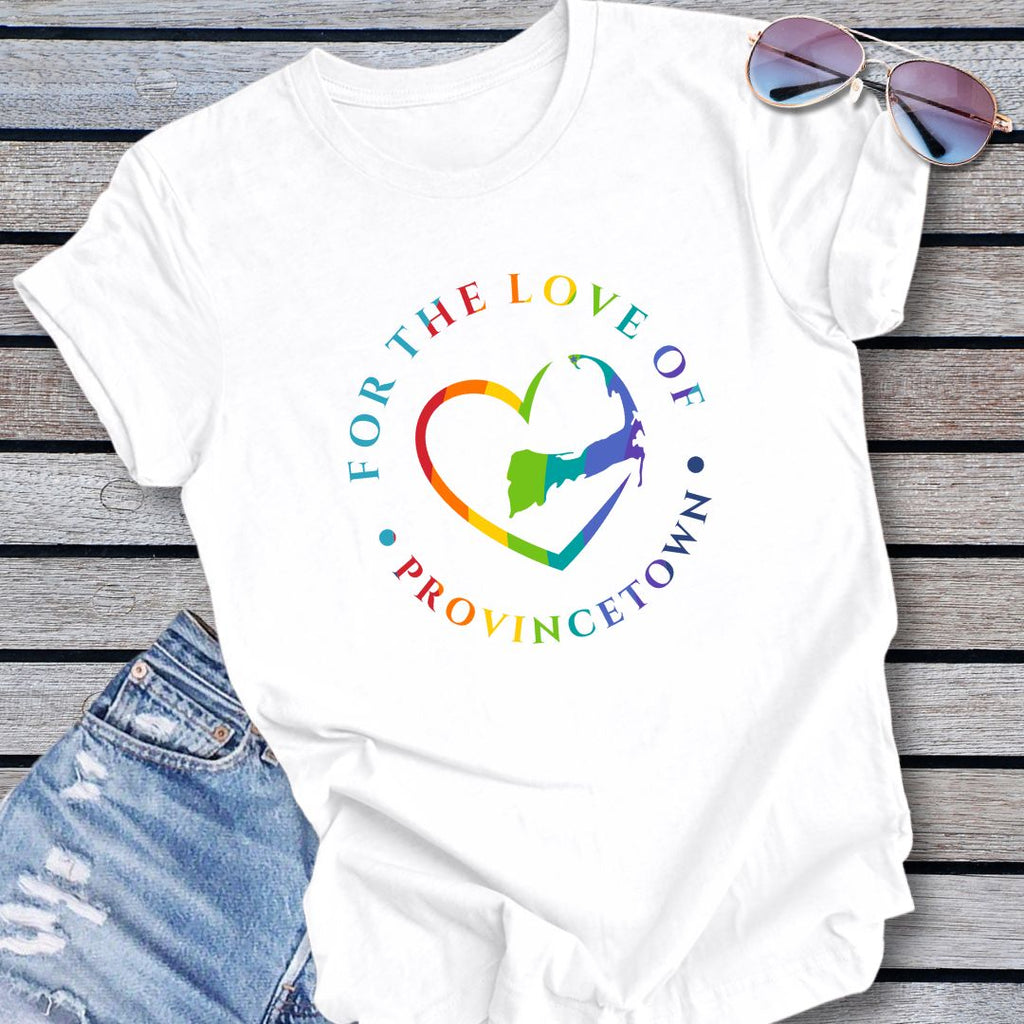 PROVINCETOWN - For the Love of PROVINCETOWN RAINBOW Unisex T-Shirt