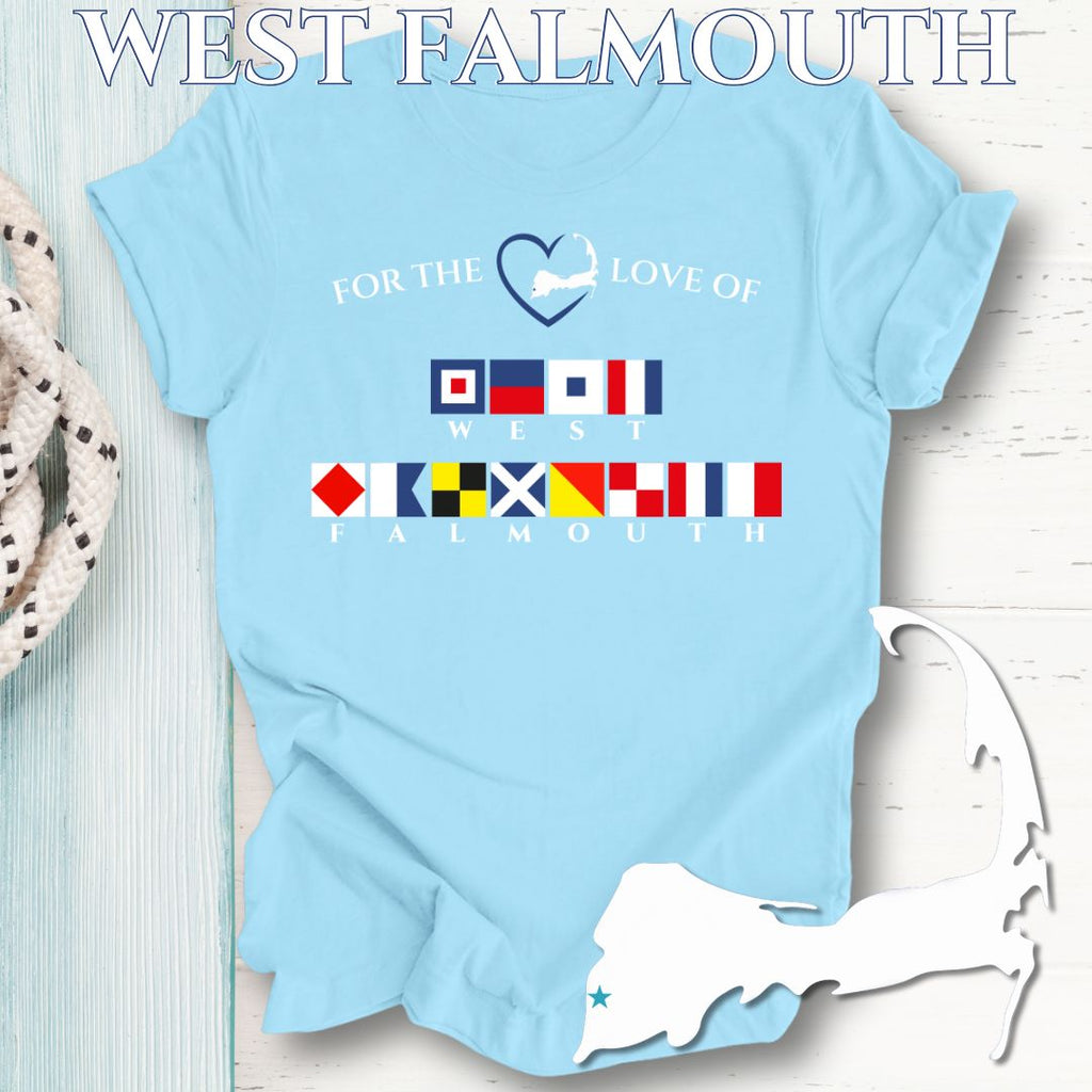 WEST FALMOUTH - Nautical Flag Unisex T-Shirt