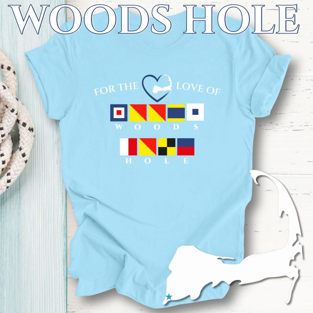 WOODS HOLE - Nautical Flag Unisex T-Shirt