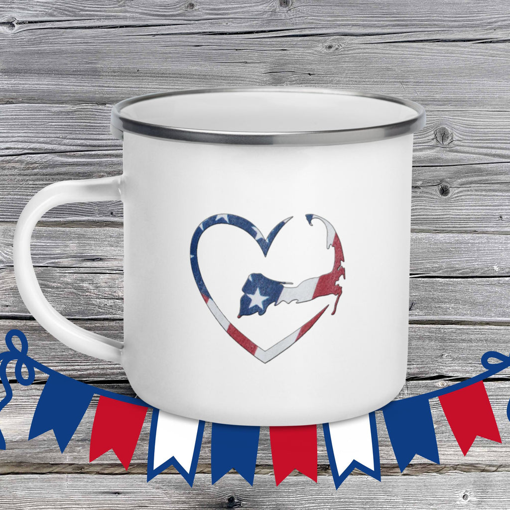 Stars and Stripes Enamel Mug