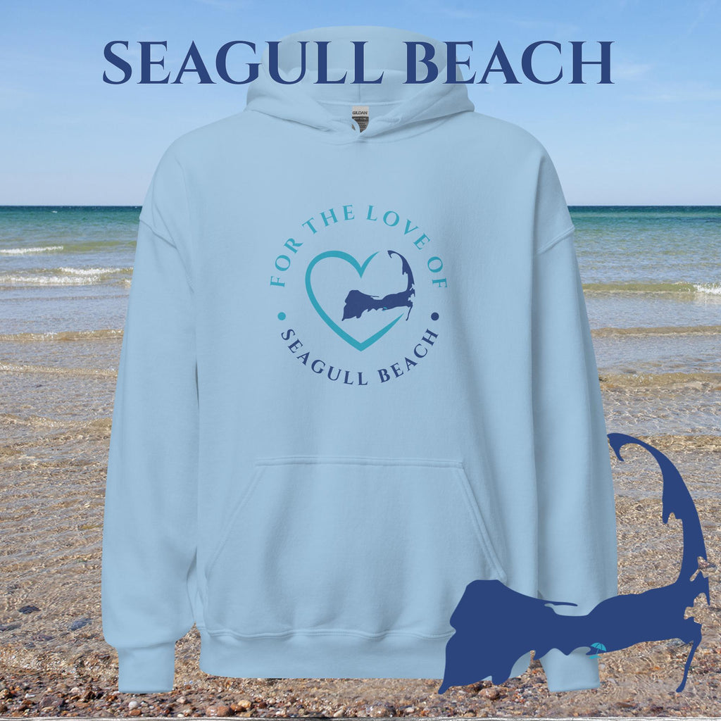 FAVORITE BEACH For the Love of SEAGULL BEACH Unisex Hoodie