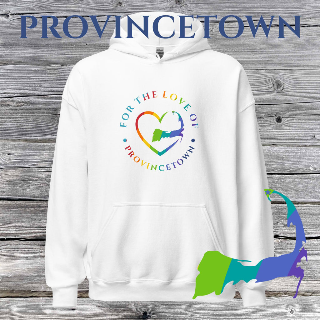 FAVORITE TOWN For the Love of PROVINCETOWN RAINBOW Unisex Hoodie