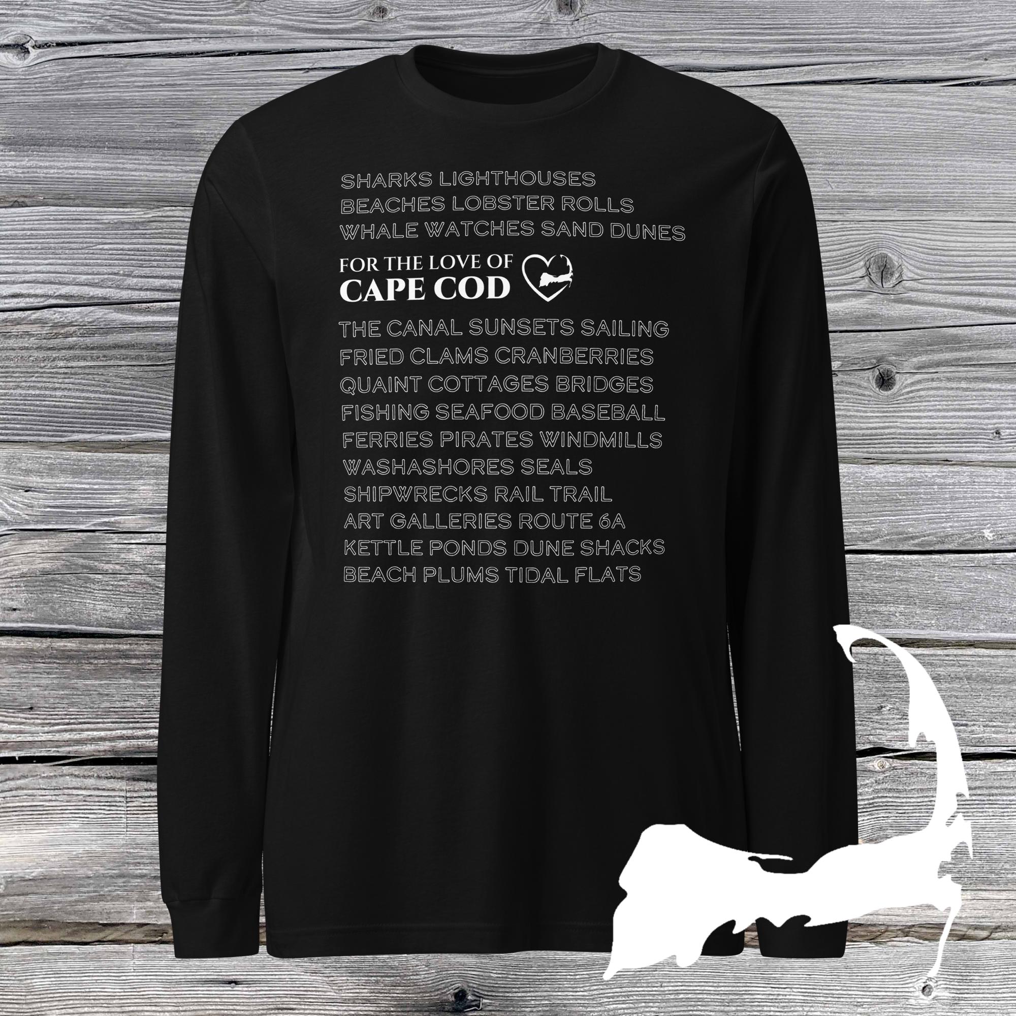 Cape Cod in Words Unisex Long Sleeve Tee – For the Love of Cape Cod LLC
